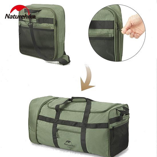 Баул на колесах Naturehike XS03 Black - Фото 2 большая