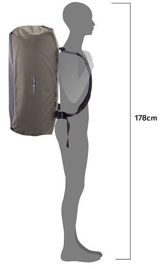 Баул Ortlieb Duffle Lite 60 Dark Sand - Фото 9 большая