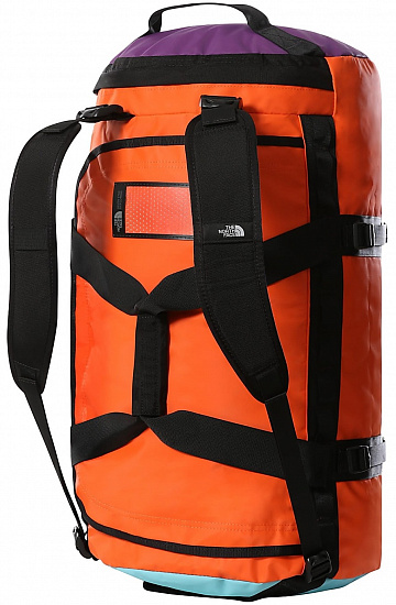Баул The North Face Base Camp Duffel M Red Orange/Transantarctic Blue - Фото 2 большая