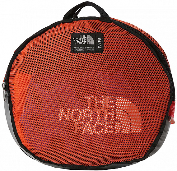 Баул The North Face Base Camp Duffel M Red Orange/Transantarctic Blue - Фото 4 большая
