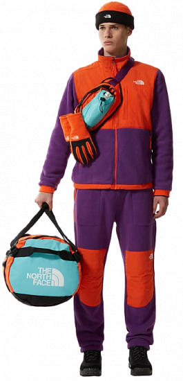 Баул The North Face Base Camp Duffel M Red Orange/Transantarctic Blue - Фото 5 большая