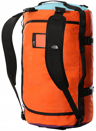 Баул The North Face Base Camp Duffel S Red Orange/Transantarctic Blue - Фото 2 большая