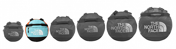 Баул The North Face Base Camp Duffel S Red Orange/Transantarctic Blue - Фото 5 большая