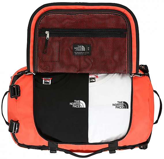 Баул The North Face Base Camp Duffel - S Flare/Tnf Black - Фото 3 большая