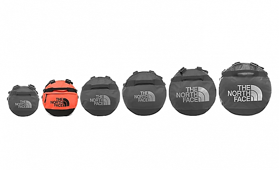 Баул The North Face Base Camp Duffel - S Flare/Tnf Black - Фото 4 большая
