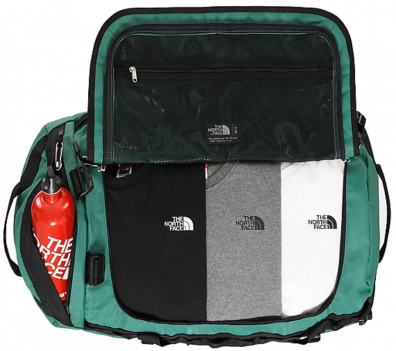 Баул The North Face Base Camp Duffel - L Evergreen/TNF Black - Фото 3 большая