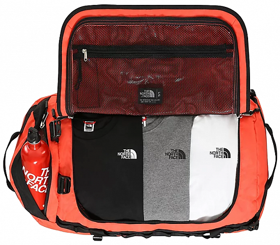 Баул The North Face Base Camp Duffel - L Flare/TNF Black - Фото 3 большая