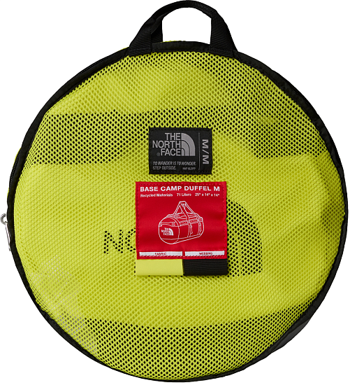 Баул The North Face Base Camp Duffel S Sulphur Spring Green/Tnf Black - Фото 4 большая