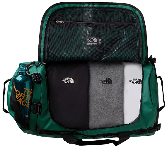 Баул The North Face Base Camp Duffel M Evergreen/Tnf Black - Фото 3 большая