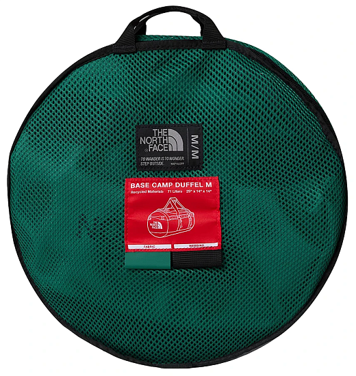 Баул The North Face Base Camp Duffel M Evergreen/Tnf Black - Фото 4 большая