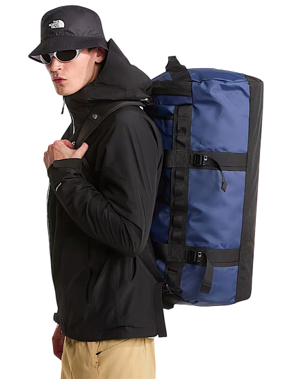 Баул The North Face Base Camp Duffel M Summit Navy/TNF Black/N - Фото 7 большая