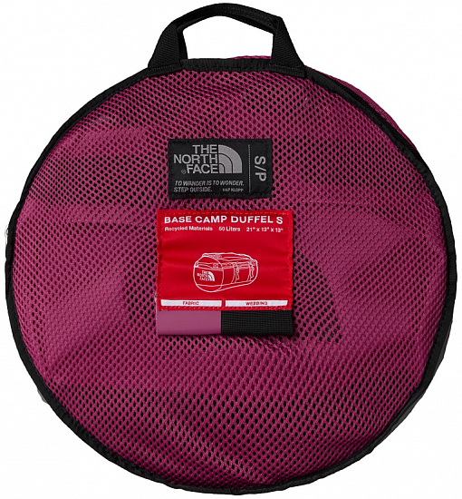 Баул The North Face Base Camp Duffel S Cyber Berry/Tnf Black - Фото 4 большая