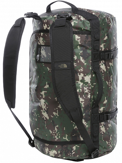 Баул The North Face Base Camp Duffel S Burnt Olive Green Digi Camo/TNF Black - Фото 2 большая