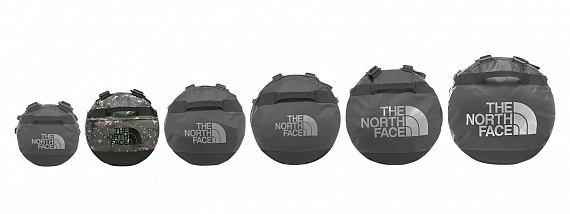 Баул The North Face Base Camp Duffel S Burnt Olive Green Digi Camo/TNF Black - Фото 5 большая