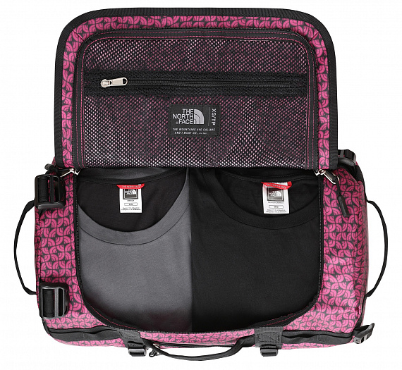 Баул The North Face Base Camp Duffel XS Festival Pink Melting Dome Print/TNF Black - Фото 2 большая