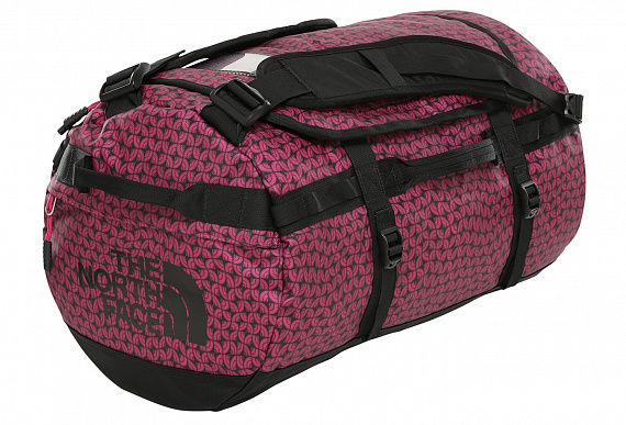 Баул The North Face Base Camp Duffel S Festival Pink Melting Dome Print/TNF Black - Фото 1 большая