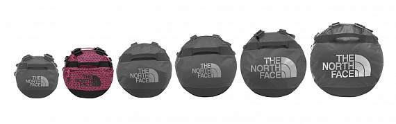 Баул The North Face Base Camp Duffel S Festival Pink Melting Dome Print/TNF Black - Фото 5 большая