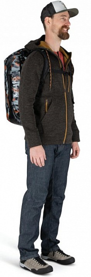 Баул Osprey Transporter 40 Black/Camo Orange - Фото 5 большая