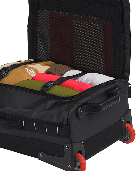 Сумка на колёсах The North Face Base Camp Voyager 21 Roller Tnf Black/Tnf White/Npf - Фото 4 большая