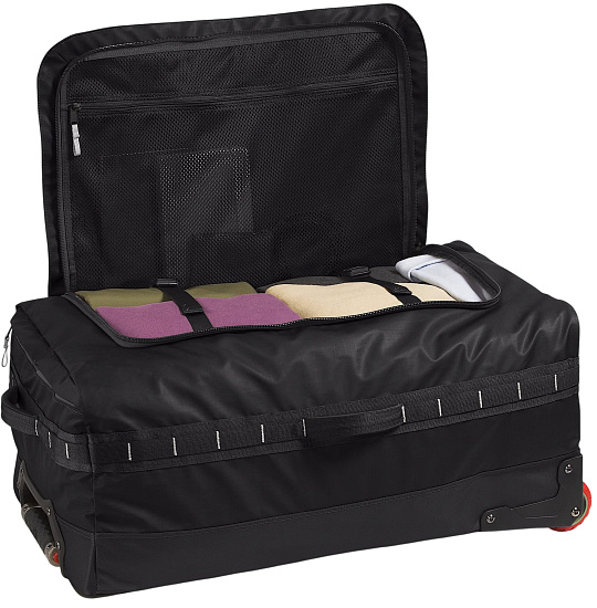 Сумка на колёсах The North Face Base Camp Voyager 29 Roller Tnf Black/Tnf White/Npf - Фото 3 большая