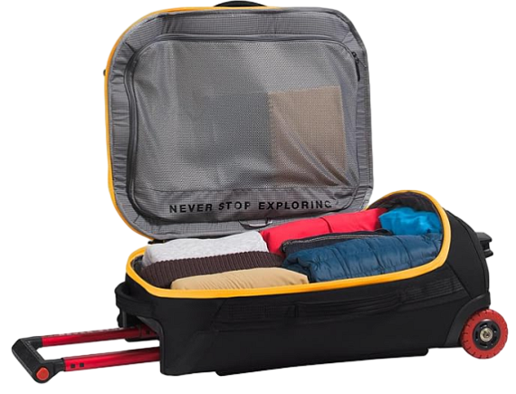 Сумка на колёсах The North Face Base Camp Rolling Thunder 22 Summit Gold/Tnf Black/N - Фото 4 большая