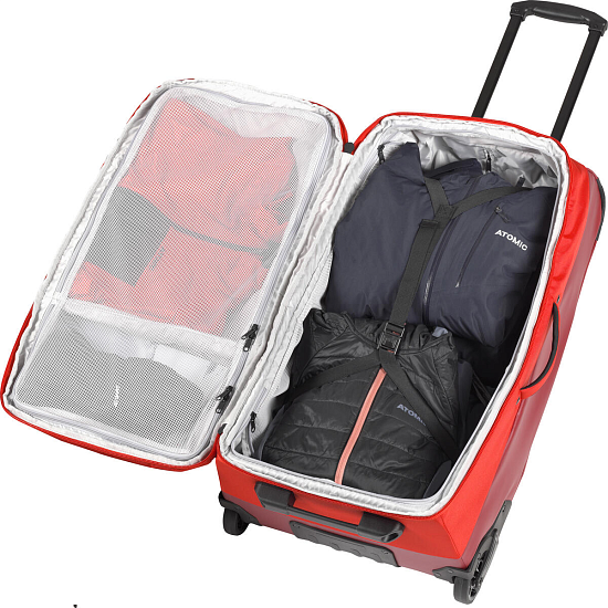 Сумка на колесах Atomic Trolley 90L Red/Red - Фото 2 большая