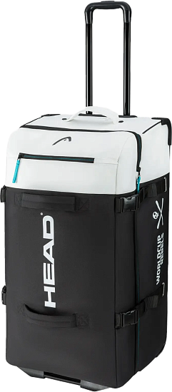 Сумка на колёсах Head Rebels Travel Black/White/Speed Blue - Фото 1 большая