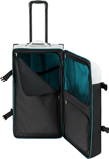 Сумка на колёсах Head Rebels Travel Black/White/Speed Blue - Фото 3 большая