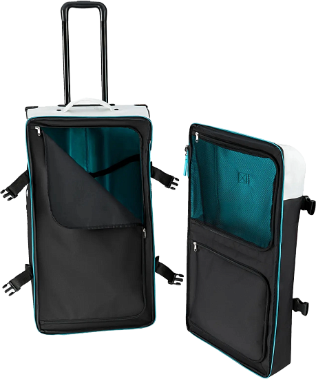 Сумка на колёсах Head Rebels Travel Black/White/Speed Blue - Фото 4 большая