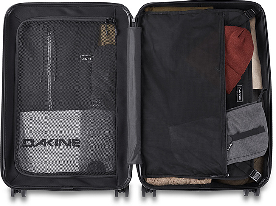 Сумка на колесах Dakine Concourse Hardside Carry On Black - Фото 4 большая