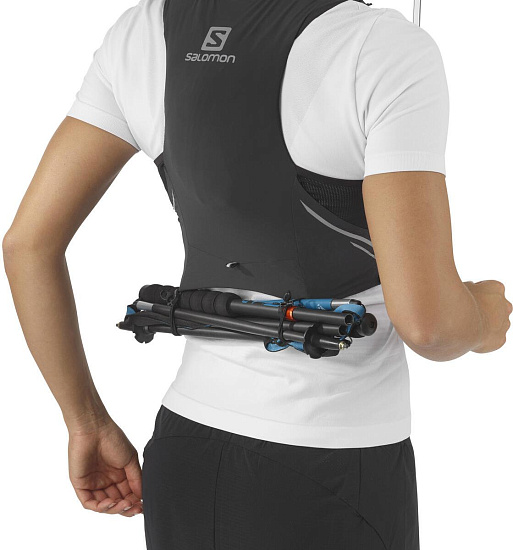 Рюкзак женский Salomon Sense Pro 5 Set Black - Фото 3 большая