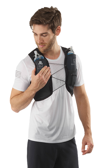 Рюкзак Salomon Active Skin 4 Set Ebony/Black - Фото 2 большая