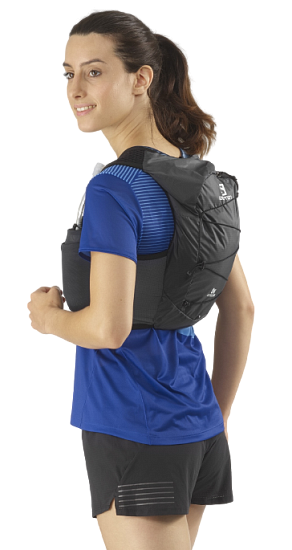 Рюкзак женский Salomon Active Skin 8 W Set Ebony/Black - Фото 3 большая