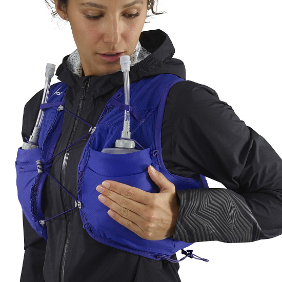 Рюкзак женский Salomon Adv Skin 8 Set Clematis Blue/Al - Фото 7 большая