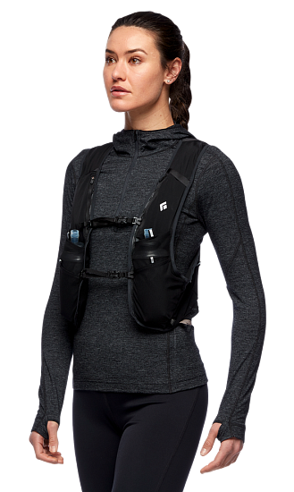 Рюкзак Black Diamond Distance 4 Hydration Vest Black - Фото 3 большая