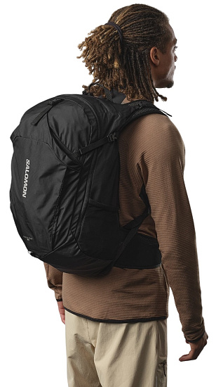 Рюкзак Salomon Trailblazer 30 Black/Alloy - Фото 9 большая