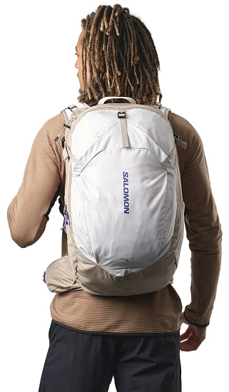Рюкзак Salomon Trailblazer 30 Vintage Khaki/Glacier Gra - Фото 3 большая