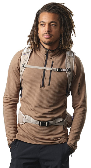 Рюкзак Salomon Trailblazer 30 Vintage Khaki/Glacier Gra - Фото 4 большая