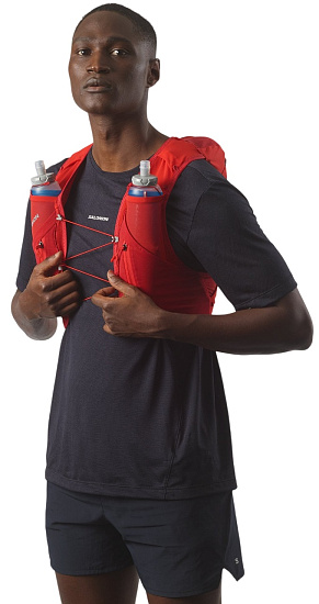 Рюкзак Salomon Adv Skin 12 Set Flame Scarlet/Haute Red - Фото 4 большая