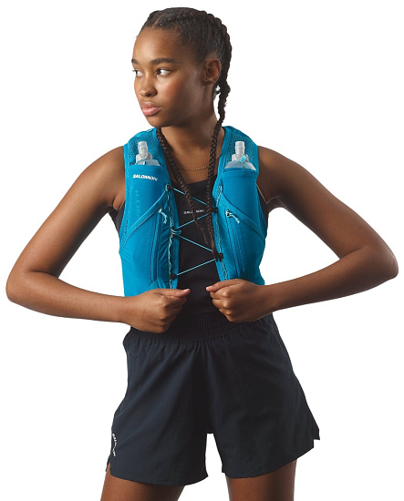 Рюкзак Salomon Active Skin 12 Set Blue Danube/Blue Cura - Фото 4 большая