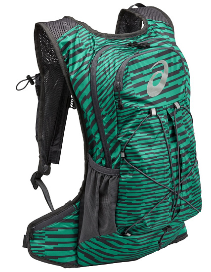 Рюкзак ASICS Lightweight Running Серый/Зеленый - Фото 1 большая