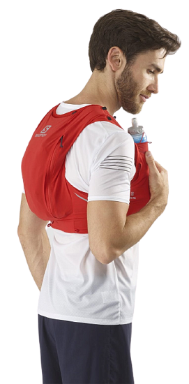 Рюкзак Salomon Sense Pro 10 Set Goji Berry/Black - Фото 2 большая