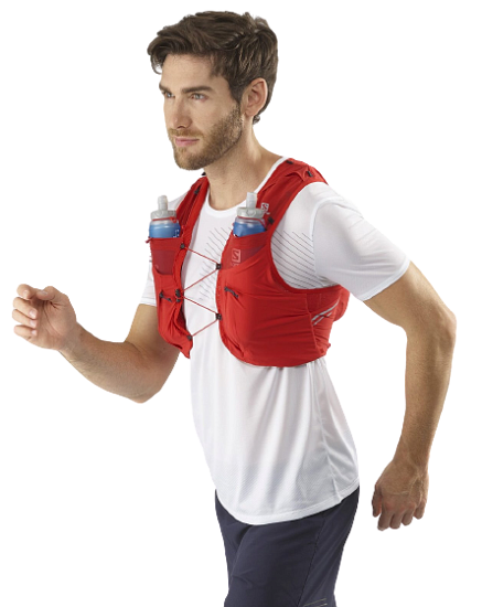 Рюкзак Salomon Sense Pro 10 Set Goji Berry/Black - Фото 3 большая