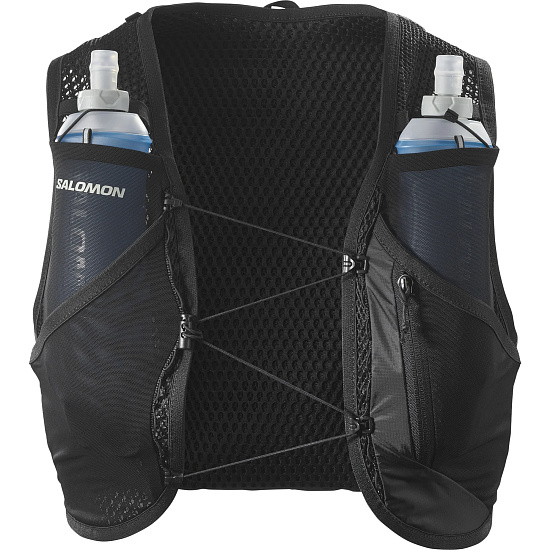 Рюкзак Salomon Active Skin 8 Set Black/Metal - Фото 1 большая
