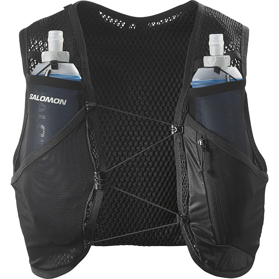 Рюкзак Salomon Active Skin 4 Set Black/Metal - Фото 1 большая