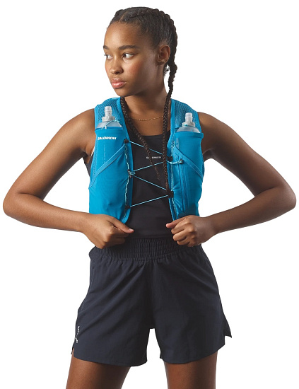 Рюкзак Salomon Active Skin 8 Set Blue Danube/Blue Curacao - Фото 3 большая