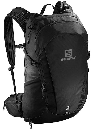 Рюкзак Salomon Trailblazer 30 Black/Black - Фото 1 большая