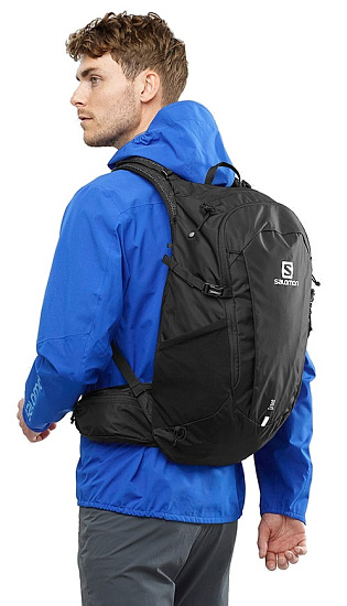 Рюкзак Salomon Trailblazer 30 Black/Black - Фото 8 большая