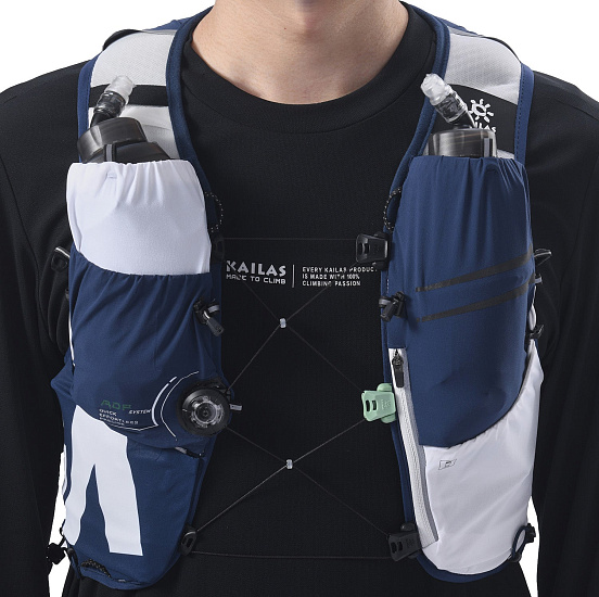 Беговой жилет Kailas Fuga Air 8 IV Midnight Blue - Фото 3 большая