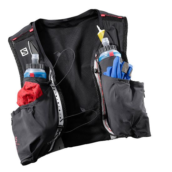 Рюкзак Salomon S-Lab Sense Ultra 5 Set Black - Фото 2 большая